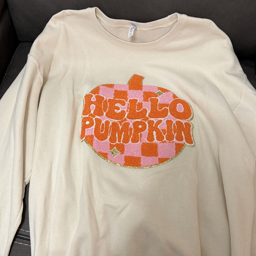 Hello Pumpkin Cream Sweatshirt